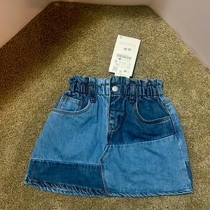 Brand New Zara denim skirt